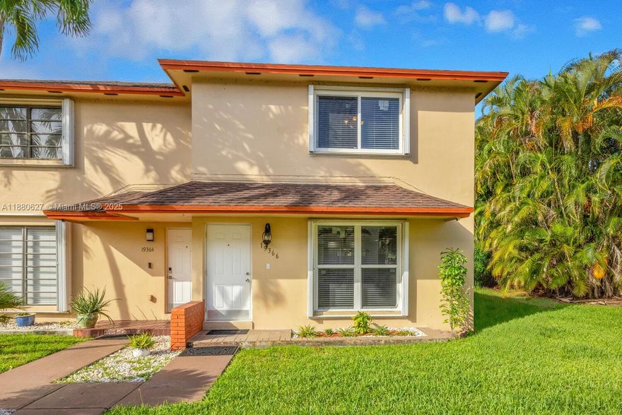 Spacious 3-bedroom, 1.5-bath corner townhome in the heart of Cutler Bay! This rarely available residence is part of a quiet community with only 4 units. Features include a newer roof, updated kitchen, newer A/C, and complete hurricane impact windows & doors throughout. Enjoy the privacy of your fenced-in patio, perfect for entertaining or relaxing outdoors. This townhome is move-in ready, with 1 assigned parking space and low monthly maintenance fees which includes roof & building insurance. Centrally located near shopping, dining, schools, and major highways. Buy with confidence as this home has been pre-inspected! COMMUNITY APPROVED WITH ONLY 3% DOWN FOR  OWNER OCCUPANTS!