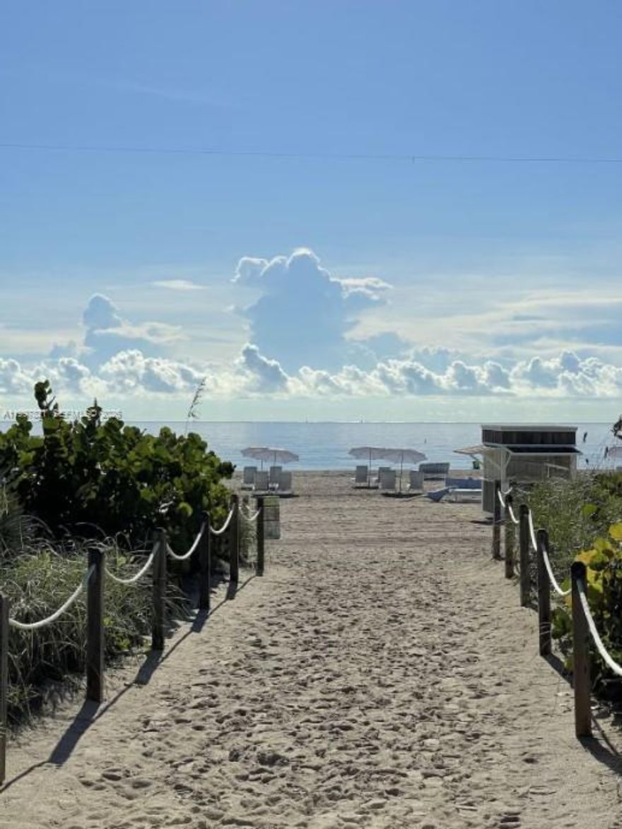 Rare opportunity to own a true beachfront getaway in Miami Beach’s coveted South of Fifth neighborhood. Perfectly positioned directly on the ocean in a quiet residential stretch of Ocean Drive, Ocean Walk is just two blocks from the world-famous Art Deco District, with acclaimed dining, shopping, and entertainment close by. This well-maintained residence offers a rare lifestyle and investment combination in one of the few areas of Miami Beach where approved short-term rentals are still permitted. Ideal as a part-time second home, owners can enjoy personal use while also renting the property when not in residence to help offset expenses. Strong income potential and compelling ROI add to the appeal. Heated pool and direct beach access are just steps away. Maintenance includes electricity, water, WiFi, cable TV, and insurance. No building rental restrictions. Beach chair and umbrella service is available through management.