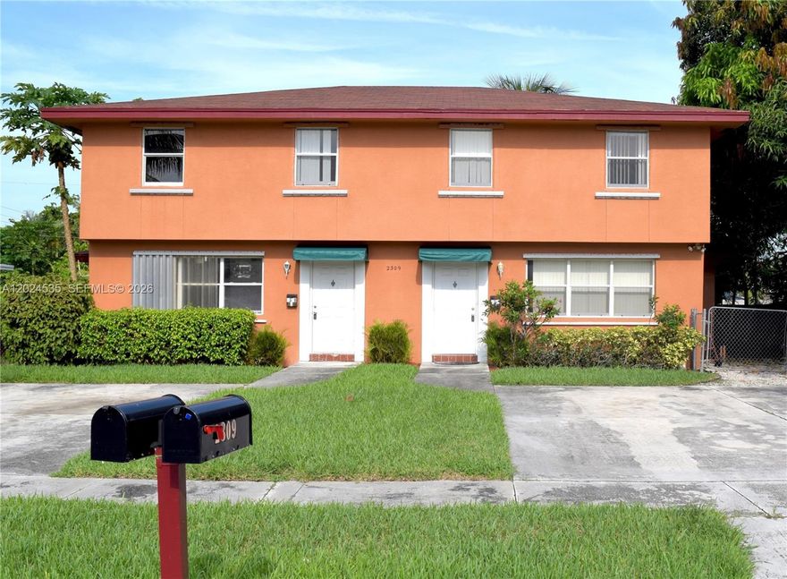 Spacious and recently updated 3-bedroom 2-bathroom 2-story corner unit of a duplex with no association. Unit features include  tile and vinyl throughout; large kitchen with stainless steel appliances; driveway with four parking spots; plenty of closet and storage space, including a laundry room with hookups for a washer and dryer; large fenced in backyard with covered patio; and central AC. All bedrooms upstairs. Located in Crestview, a quiet area in Boynton Beach near grocery stores, restaurants, the beach, and access to highways. Lawn maintenance included with rent. Pet okay with additional fee. First month's rent, last month's rent, and security deposit due upon move in.