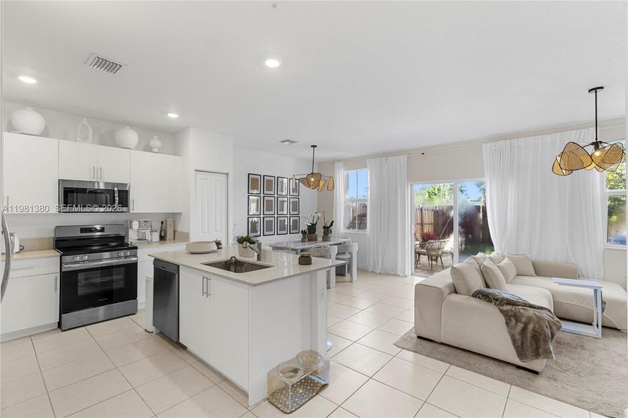 THIS HOME  IS MOVE-IN READY AND WAITING FOR YOU...NICE  private community of 2023/2024 townhomes on Wiles Road  Coral Springs,
 3 bed /2.5 bath  A new gated community by Lennar , This 2-story property features fenced in private yard & extra wide drive for up to three cars.  washer & dryer, ceiling fans & full technology package which includes Security system, Ring doorbell, Schlage Encode WiFi door lock, smart Honeywell thermostat & more. Also has impact windows for peace of mind and quiet efficiency. All bedrooms are upstairs. Flooring w carpet upstairs and tile downstairs. Community pool, Playground & walk trails. s. Very close to Parkland. Outstanding A-rated schools. 
Stoneman Douglas HS, Coral Springs middle & Eagle Ridge Elementary designated school