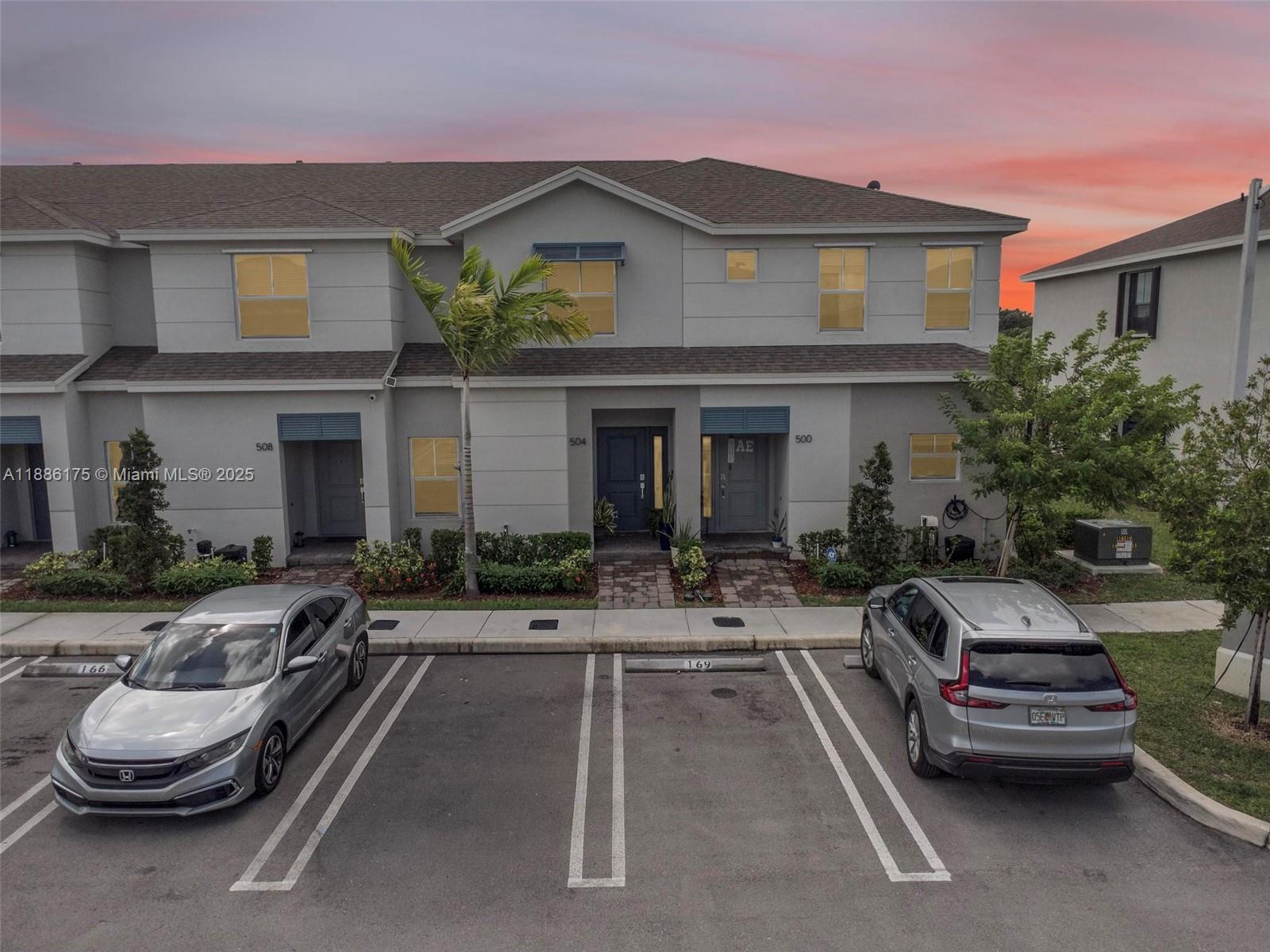 SECTION 8 WELCOMED. Introducing an exquisite 3-BD , 3-BH townhome, newly constructed to perfection! This stunning property includes a versatile 1-bedroom, 1-bathroom suite on the ground floor, ideal for guests or multi-generational living. You'll appreciate the convenience of assigned private parking right at your doorstep. Nestled in a vibrant new community, this townhome is strategically located just moments away from the Florida Turnpike, premier outlet malls, the beautiful Florida Keys, as well as exceptional schools and parks. Enjoy quick access to Walmart and major highways, making daily errands a breeze! Step outside to your own private, fenced-in backyard, featuring a stylish custom aluminum roof adorned with modern LED lights—perfect for entertaining or relaxing in the evenings.