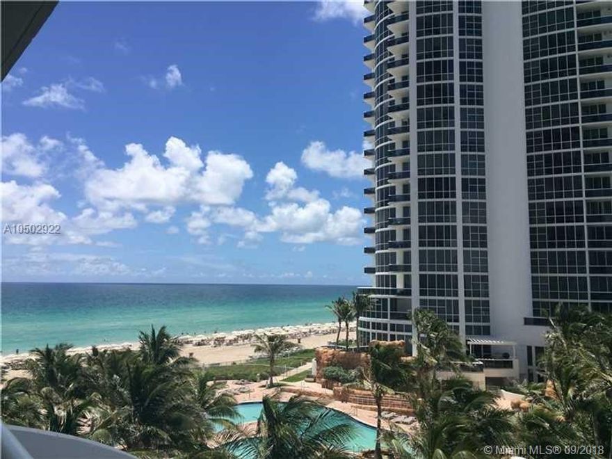 Luxury at its best. One of the best floor plans of the building with ocean and city views, 2 bedrooms and a den; Balcony partially overlooking the ocean and the City of Sunny Isles Beach.