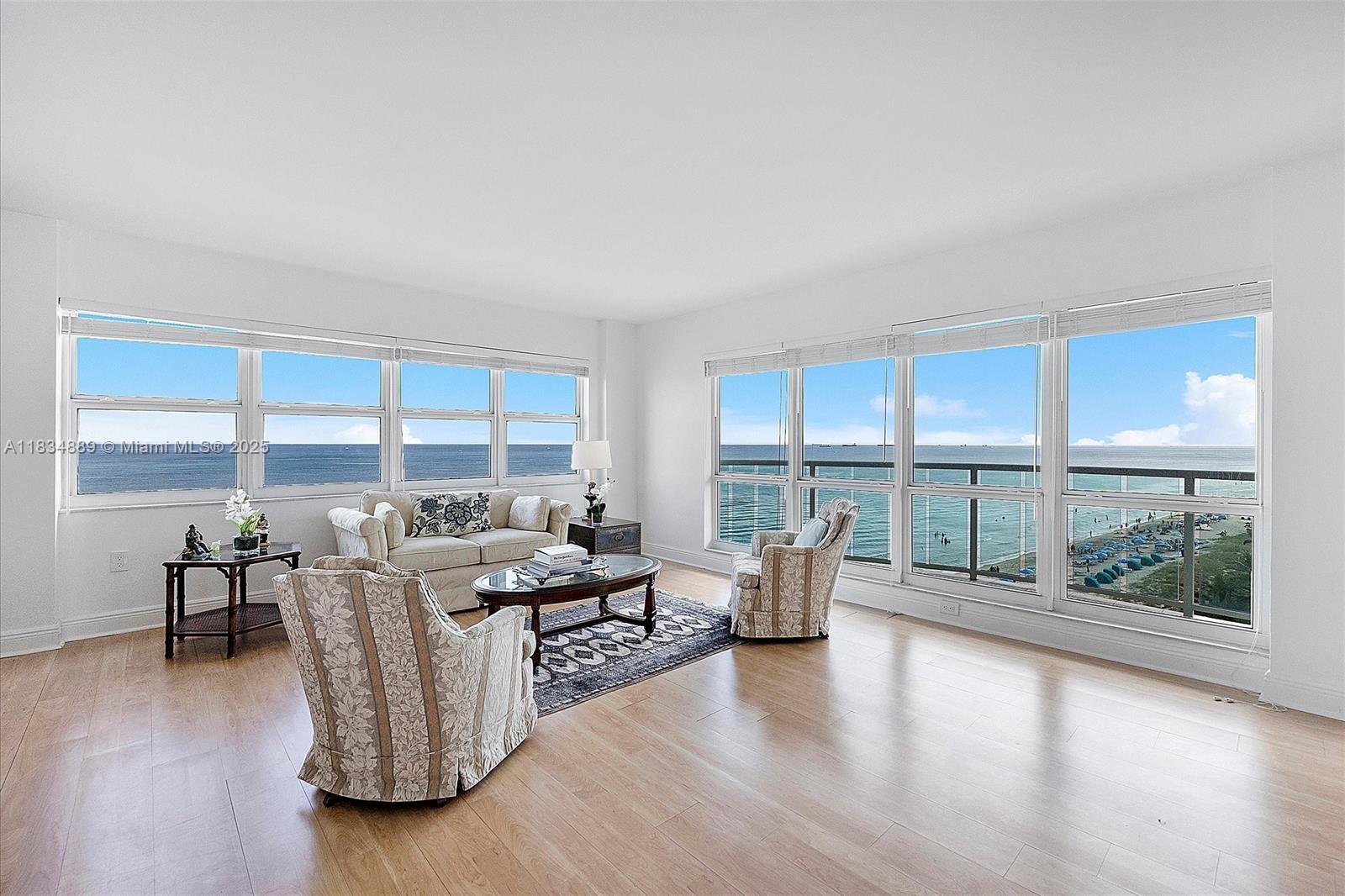 SPECTACULAR DIRECT OCEANFRONT CONDO. THIS IS A RARELY AVAILABLE SOUTHEAST CORNER, 3BED/2.5 BATH WITH GREAT OCEAN VIEWS FROM EVERY ROOM. UNIT COMES WITH ALL LAMINATE FLOORS, REMODELED KTCHEN WITH QUARTZ COUNTER TOPS, STAINLESS STREEL APPLIANCES, ALL REDONE BATHROOMS WITH WALK-IN SHOWERS, WASHER/DRYER IN UNIT, EAT-IN KITCHEN, ALL IMPACT WINDOWS, 2 GARAGE PARKING SPACES, STORAGE ROOM & MUCH MORE. AMENITIES INCLUDE PRIVATE BEACH ACCESS, 24-7 SECURITY, TENNIS COURT, BBQ AREA, 4 GYMS, PET FRIENDLY BUILDING UP TO 35 POUNDS, BRAND NEW POOL & DECK (STILL UNDER RENOVATIONS). MAINTENANCE PAYMENT INCLUDES: WI-FI, BASIC CABLE, WATER, SECURITY & PEST CONTROL. WITHIN WALKING DISTANCE TO SHOPPING, DINNING, LIVE MUSIC & MORE.