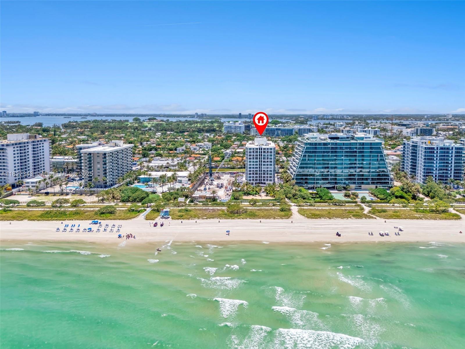 Welcome to the vibrant lifestyle of Surfside Beach.This light-filled two-bedroom/2 bathrooms has a large balcony accessible from all rooms with water view. All sliding doors have been replaced for impact doors by the property owner.The residency features tile floors throughout, a kitchen with stainless steel appliances, granite countertop, new water heater and washer & dryer inside the unit. Amenities included, all brand-new elevators, Shabbat elevator, attended lobby, renovated gym, pool, jacuzzi and sauna.Marbella Condominium has direct access to the beach with a nice boardwalk This well-maintained boutique condominium has just 12 stories high and only 88 spacious units. Walking distance to Bal Harbour Mall, neighborhood cafes, supermarkets, and many restaurants.