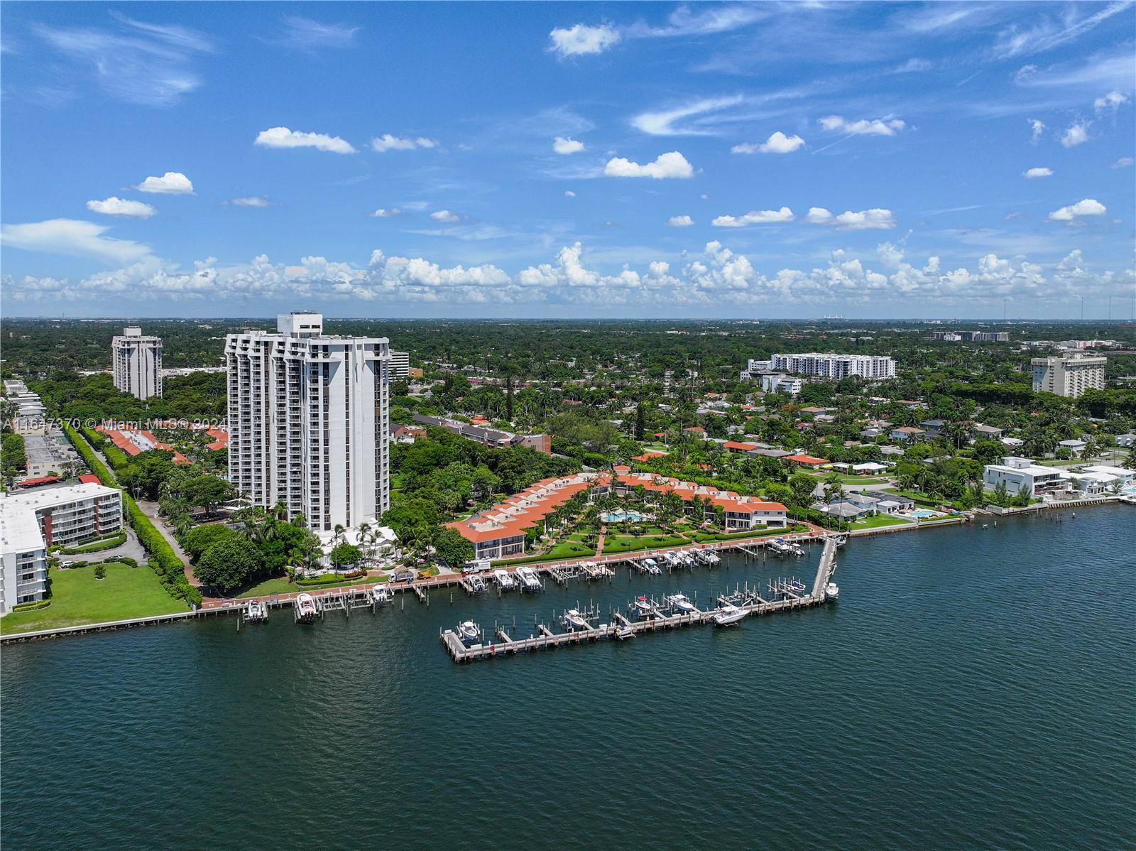 This extraordinary Tower Suite @ Quayside offers 2,724 sq ft of luxurious living space, combining two units into one stunning 2 bed/3 bath condo. Located on the exclusive tower suite level (above PH), this residence features spacious interiors with expansive living & dining areas ideal for entertaining, and wood floors and ceiling to floor impact windows throughout. There are 2 primary bedrooms with en-suite baths, abundant closets, and access to the balcony that runs the length of the unit. There is also an additional office space and separate den with full bath, as well as many other upgrades. Quayside's amenities include a marina, tennis courts, pools, fitness center, spa, restaurant and cafe and 24-hr security in a gated community. Experience the ultimate in Miami resort-style living.