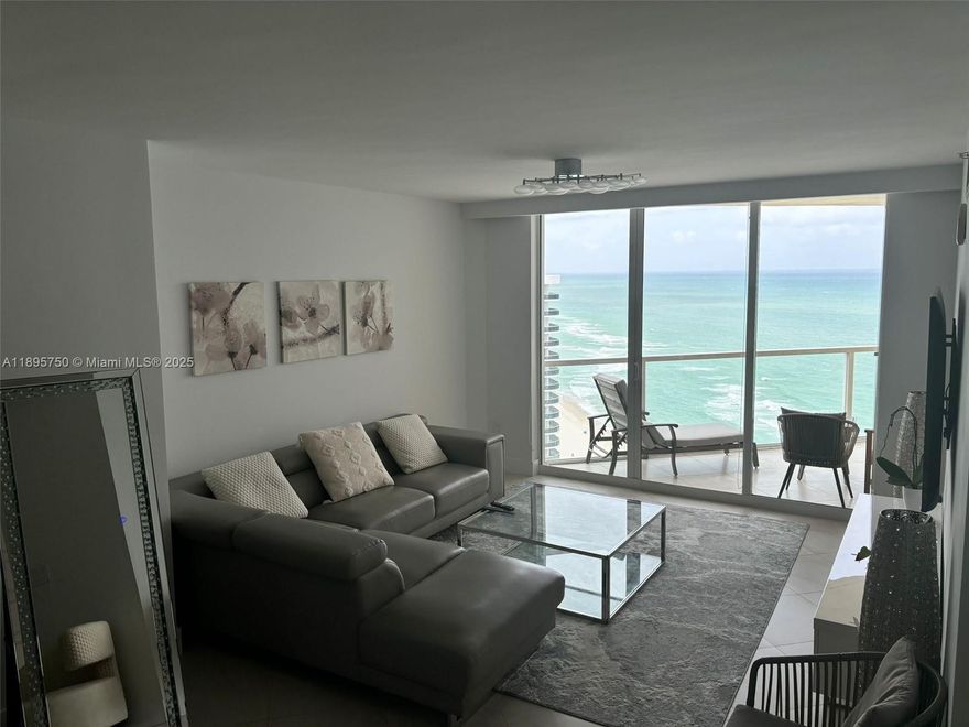Available November 1st! Enjoy oceanfront living in this fully furnished 2-bedroom + den residence in Sunny Isles. This spacious unit features three private balconies with stunning ocean and skyline views, an open-concept living area, and a modern kitchen with high-end appliances. The den offers flexibility for a home office or third bedroom.

Located in a luxury building with resort-style amenities including pool, fitness center, beach service, and 24-hour concierge. Move-in ready!

Located in a full-service building offering resort-style amenities — including pool, fitness center, beach service, and 24-hour concierge — this residence is move-in ready and available fully furnished. Enjoy the best of oceanfront living just moments from world-class shopping, dining, and entertainment.
