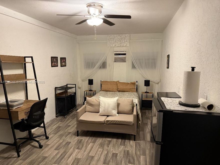 Fully furnished studio apartment, rent includes utilities