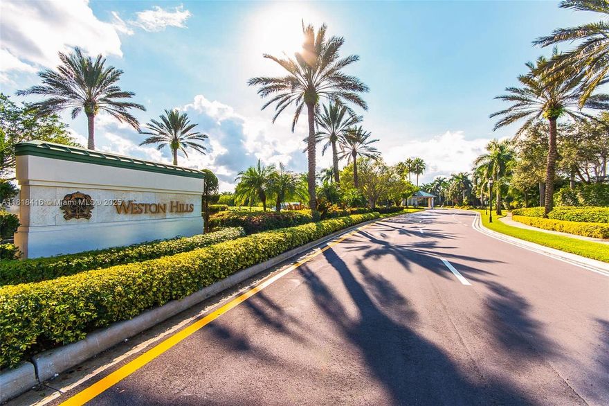 "WOW" AMAZING BRIGHT & SPACIOUS REMODELED 5 BEDROOM/3 FULL BATHS, ONE STORY POOL HOME ON QUIET CUL-DE-SAC IN LUXURY GATED GOLF COMMUNITY "WESTON HILLS COUNTY CLUB". BRAND NEW ROOF, BEAUTIFUL OPEN KITCHEN WITH STAINLESS STEEL APPLIANCES, GRANITE COUNTER TOPS, WOOD CABINETS, FORMAL DINING, FORMAL LIVING & FAMILY ROOM, RESORT STYLE BACKYARD, SPECTACULAR POOL W/ WATERFALL TO ENTERTAIN YOUR FRIENDS & FAMILY. ACCORDION SHUTTERS FOR WINDOWS AND DOORS, REMODELED BATHROOMS & KITCHEN, GATED/PATROLLED COMMUNITY, WESTON'S A RATED PUBLIC SCHOOLS, SHOP AND RESTAURANTS AT THE WESTON TOWN CENTER AND EASY ACCESS TO BOTH I 75 & 595. CONSISTENTLY RANKED AS ONE OF SAFEST COMMUNITIES IN FLORIDA, IT'S A WONDERFUL PLACE TO CALL IT "HOME"