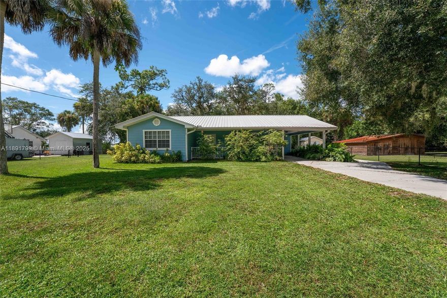 Discover this inviting home nestled in the quiet community of Fort Denaud in LaBelle. Featuring a durable metal roof, 1-car carport, and a spacious screened lanai, this property is designed for both comfort and convenience. The open layout offers a welcoming living area and functional kitchen, perfect for everyday living or hosting guests. Enjoy the peaceful surroundings and relaxed lifestyle this neighborhood is known for, while still being just a short drive to LaBelle’s local shops, dining, and riverfront activities. This home is an excellent choice for those seeking a full-time residence, seasonal retreat, or investment opportunity.