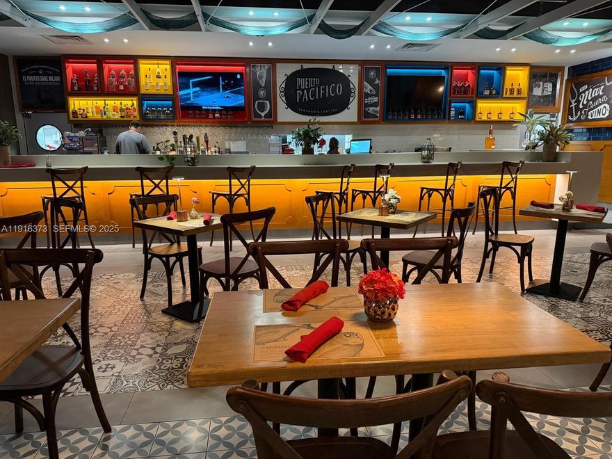 Exceptional business opportunity in the heart of Weston Town Center. A fully built-out, turnkey restaurant offering a modern dining experience with a beautifully designed interior and an inviting outdoor patio featuring a custom pergola. This sale includes all equipment, furniture, POS systems, security systems, kitchen equipment, audio systems, and improvements—way over $500K in assets and buildout value. The prime location offers high visibility, strong foot traffic, and a loyal customer base. Ideal for operators or investors seeking a ready-to-run concept in an affluent and high-demand market. Business only—no real estate included.