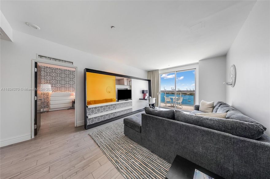 Experience luxury living in this stunning 1-bedroom, 1-bath penthouse at the iconic Mondrian South Beach. Offering breathtaking bay and Miami skyline views, this elegant residence features modern finishes, a spacious open layout, floor-to-ceiling windows, and abundant natural light. Enjoy resort-style amenities including a world-class pool, spa, fitness center, valet parking, and upscale dining right at your doorstep. Ideally situated on West Avenue, you're moments away from South Beach's finest shopping, dining, and nightlife. This is the ultimate South Beach lifestyle—perfect as a home or an investment.