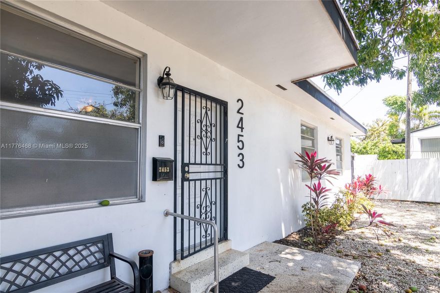 Great Investor Opportunity in the heart of Miami! Owner does Air B&B and makes great money. This property features, New Roof last year, a large 3 bed 2 bath front unit that is fully furnished and is air B&B full time.  The second unit is just behind the front unit and is a nice size 1 bed 1 bath that is rented annually at $1100 and then thee is a separate back cottage that is a nice size 1 bed 1 bath fully furnished and is full time air B&B as well. All three units have separate entrances. Two private court yards for entertaining, two full size washer / dryers on site, as well as a gated large parking area for all units.  This area is very hot.  Come get a piece of Miami with this money making investment. Take a look at the virtual walk through video tour. Book your private tour today