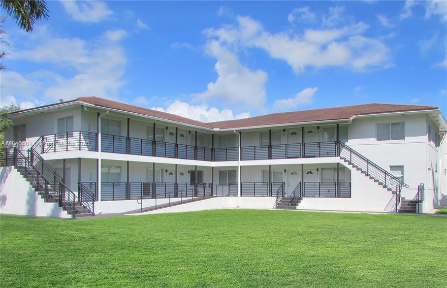 Fully furnished two bedroom and two bathroom modern apartment in the desirable community of Miami Shores. Only 8 units in this boutique building. The whole property has been completely renovated with high impact windows, updated electric and plumbing. Unit comes fully furnished with modern touches and includes couches, chairs, TV's, beds, tables and spacious closets. Property is located within walking distance to Publix supermarket, banks, parks and shopping centers. Easy access to public transportation. Gated building. One assigned parking