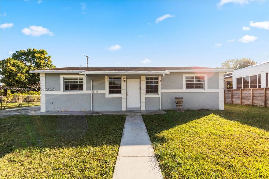 Welcome to this beautiful single family home in the heart of Miami! This spacious residence boasts 3 bedrooms and 2 bathrooms, perfect for a growing family or those looking for extra space. The open floor plan allows for seamless flow between the living room, dining area, and kitchen, making it ideal for entertaining guests or simply enjoying quality time with loved ones. The home features modern finishes and plenty of natural light, creating a warm and inviting atmosphere. Situated in a vibrant community with easy access to schools, parks, shopping, and dining options, this property offers the perfect blend of comfort and convenience. Don't miss out on the opportunity to make this house your new home!