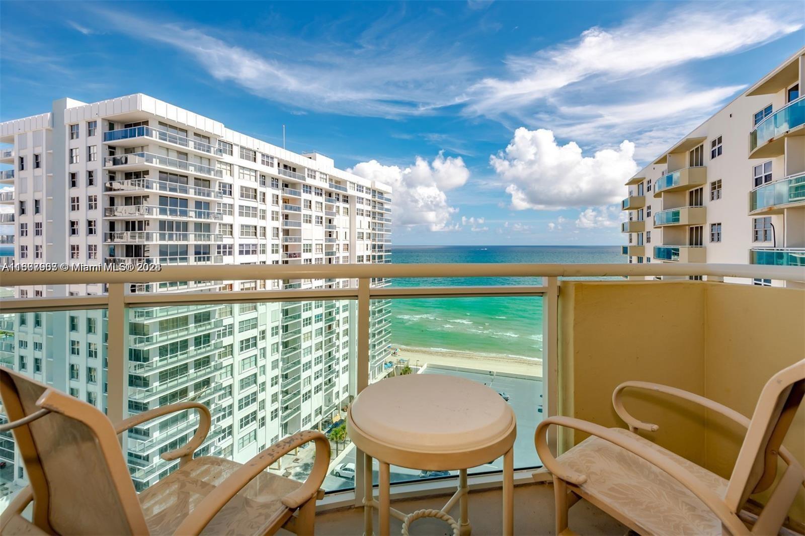 Stunning oceanfront apartment in Hollywood. This fully furnished apartment features endless ocean views and sunrises. Full service building offering pool, jaccuzzi, beach access, gym, parking, convenience store, security and so much more. Available July 22nd for 1 year lease, no short term. NO PETS.
Public supermarket coming right next door. First, last and security to move in. Any deposits and application fees due to the association to be paid by the tenant.