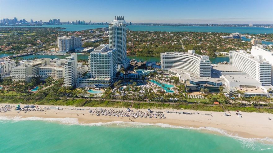 Beautiful 2BD/3BA with views of the Ocean, bay & and city. Enjoy full service, vacation-style living in a furnished turnkey unit with 2 king beds, 2 sleeper sofas, full kitchen and washer/dryer. Enroll in hotel rental program & receive income while away! The Fontainebleau Resort offers luxury amenities on 22 oceanfront acres including award-winning restaurants, LIV night club, Lapis spa & state-of-the-art fitness center. Maintenance includes : AC, local calls, electricity, valet + daily free breakfast in owners lounge.
Click the virtual tour link to see video of property & contact me directly for more info.