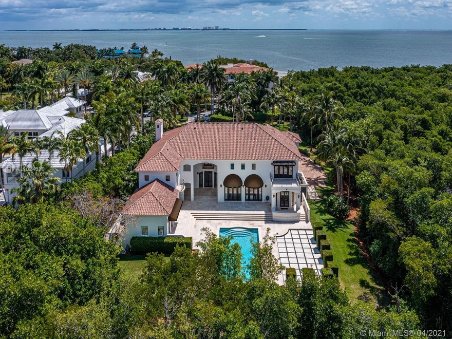 Located behind the gates of Tahiti Beach,one of Miami’s most exclusive communities in Coral Gables this stunning Mediterranean estate is ideally located at the end of a private cul-de-sac.Offering a lush LOT OVER ONE ACRE.This home features 10,768 SF Total,7 beds,6.5 baths,a double-height foyer&family room, oversized master bedroom w/a large balcony+a guest house w/a full guest house.W/a large pool&extensive outside terraces,perfect for entertaining. Large kitchen with a butler’s pantry.Including a large office w/ a full bath and balcony,3 car garage,service room,impact windows throughout&recently updated roof.Don’t miss this incredible opportunity to live in one of 26 homes in this private community,complete with a private beach, tennis courts &access to all Cocoplum amenities.
