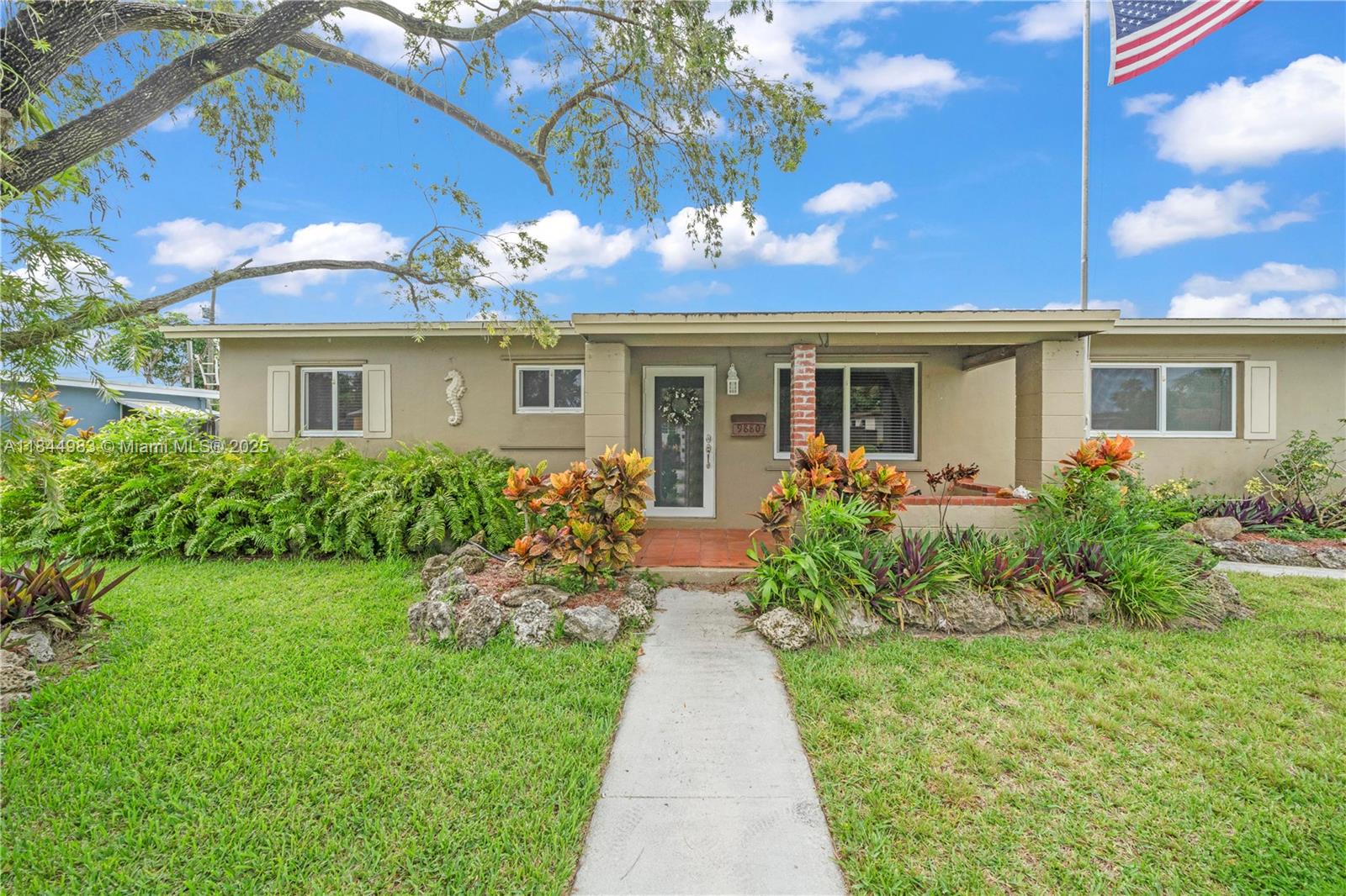 Welcome home to this beautifully maintained 4-bedroom, 2-bathroom gem in one of Cutler Bay’s most sought-after, family-friendly neighborhoods. This home is full of character and charm, featuring vaulted wood ceilings, a cozy fireplace with classic brick walls in the family room, impact windows, and a freshly remodeled bedroom and bathroom. Enjoy peace of mind with a brand-new AC system. The spacious lot is filled with lush fruit trees—perfect for relaxing, entertaining, or expanding. Just minutes from top-rated schools, parks, and shopping, this is more than a home — it’s a lifestyle. A rare opportunity to own a piece of Cutler Bay charm!