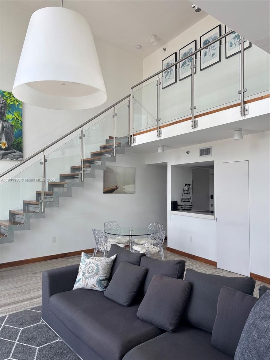 Modern Loft with high ceilings. 2 Beds 2 Baths in Premium Location in South of Fifth.