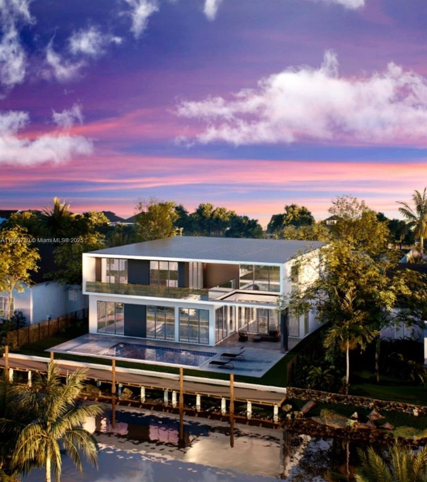 Vacant lot with approved shovel-ready plans for a two story single family home! This is a unique opportunity to bring your vision to life in one of Miami's most desirable neighborhoods. Build your dream home on this rare lot in the heart of El Portal, Miami! Spanning 8,395 square feet, this exceptional property offers 73 feet of waterfront with direct access to Biscayne Bay. Imagine the endless possibilities for creating your ideal oasis, all while being just minutes away from premier shopping, dining, parks, and convenient transportation. Don’t miss your chance to secure this exceptional location