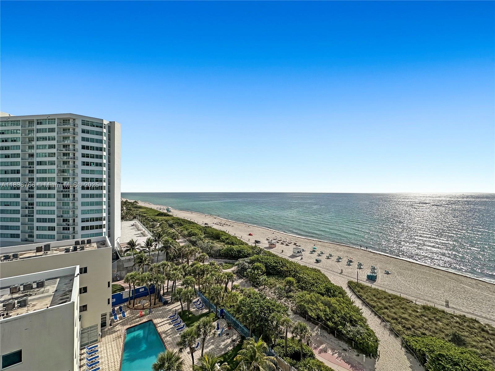 ABSOLUTELY SPECTACULAR. Direct ocean views. Incredible private balcony overlooking all of Miami Beach from the sand to the sparkling nightlights. Impeccably renovated, this unit is a cut above. Imported Italian porcelain floors, a custom quartz and stainless steel kitchen with a dishwasher, an extra powder room for guests, gorgeous renovated baths, impact windows and doors throughout and assigned, gated, covered paking. Cable TV included in the rent! The building is fantastic with a sprawling pool deck that walks right down to the beach and the boardwalk, 24/7 doorman and security, a great gym, laundry on every floor and an incredible location literally steps from some of the best dining, shopping & nightlife in the world. Call today, easy to show