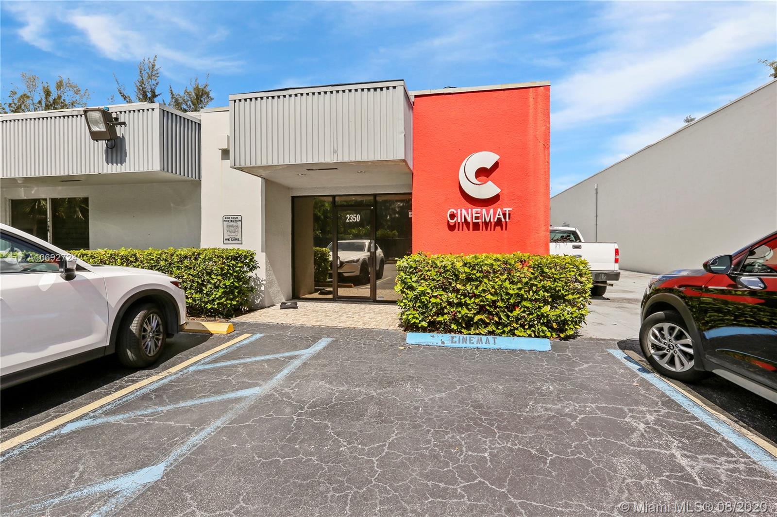 Situated on 1.72 Acres/75,000 SF/ 2 Folios/ zoned I, light industrial by the City of Doral,a unique opportunity to acquire a 3 Soundproofed Warehouses, general offices, green rooms, makeup rooms, editing and dubbing rooms, conference rooms, construction shops and wood modular cafeteria bldg with seating capacity for 48 people and a wood deck overlooking the finger canal.The subject property comprises a gated facility with 2 Bldgs(2350 includes recently renovated front offices with 1 Highly upgraded warehouse with 4,700 SF and 2370 includes 2 more upgraded warehouses with 3,625 SF and 3,582 SF respectively), loading docks and 2 story with several offices.The 2 adjacent light industrial warehouses buildings offers 22,854 SF of Bldg area, 54 parkings and 15 A/C units in both properties.