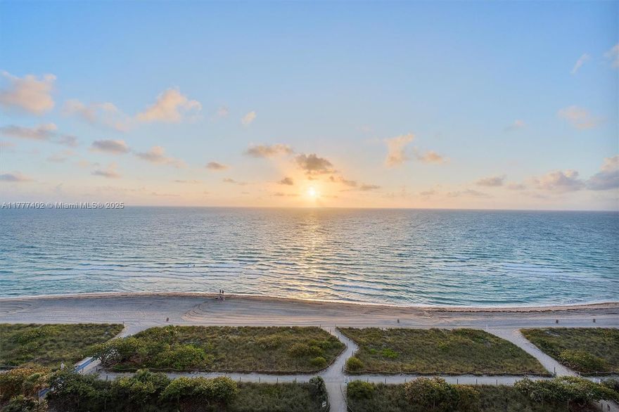 Experience the pinnacle of refined oceanfront living in this sun-drenched 3 bedroom, 4.5 bathroom residence at the prestigious FENDI Château in Surfside. This flow-through unit offers breathtaking ocean and city views, soaring 10’ ceilings, sleek custom cabinetry, Gaggenau appliances, wine refrigerator, marble flooring, and elegant designer finishes. This residence is being offered fully furnished with exclusive Fendi-designed furniture throughout. Indulge in five-star amenities including white-glove concierge service, a private restaurant, spa with indoor thermal pool, cinema, fitness center, beach service, and more. Just moments from Bal Harbour Shops, fine dining, The Four Seasons at The Surf Club, and houses of worship.
