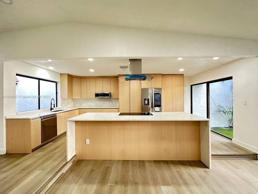 A spacious, tastefully remodeled, and very bright, 3 bedroom and 3-bathroom house. It has high ceilings, with a brand-new kitchen and top-of-the-line appliances. A huge  double-sized backyard with prime views, and every room has its own personal backyard. The corner semi-attached unit in a gated community with HOA only at $225 per month were internet and water included. Spacios 2 car garage. Cheapest townhouse per sq feet around the area.Come and see this amazing unit.Also, good for investors ,buy and rent right away at 7.5%+ cash on cash return.
Much more information available upon inquiry and priced to sell at only _______