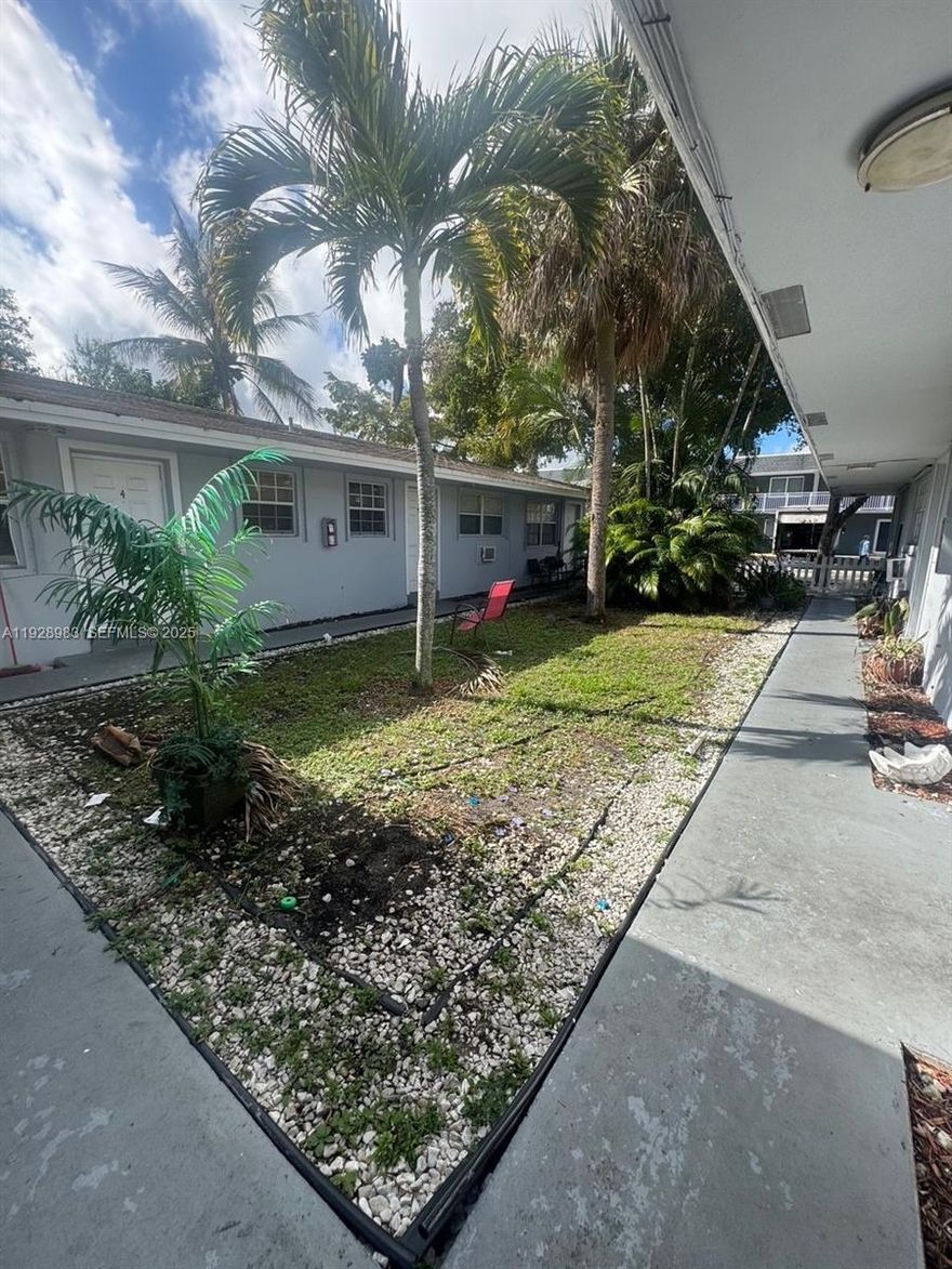 Prime investment opportunity in the heart of Hallandale Beach. This well-maintained 6-unit multifamily property is situated on a desirable corner lot totaling 9,906 sq ft, offering excellent frontage, strong tenant appeal, and long-term value. The asset consists of two buildings, each with three units, for a total of four 1-bedroom/1-bath apartments and two efficiency units—an ideal mix for consistent occupancy and rental income.

The property provides efficient layouts, stable cash flow potential, and a strategic location minutes from Gulfstream Park, major roadways, shopping, beaches, and employment centers. Corner positioning enhances visibility and accessibility, while the sizable lot presents future upside for improvements or redevelopment (subject to zoning).

This is a rare opportunity to acquire a turnkey multifamily asset in one of South Florida’s strongest rental corridors—perfect for investors seeking immediate income with long-term growth potential.