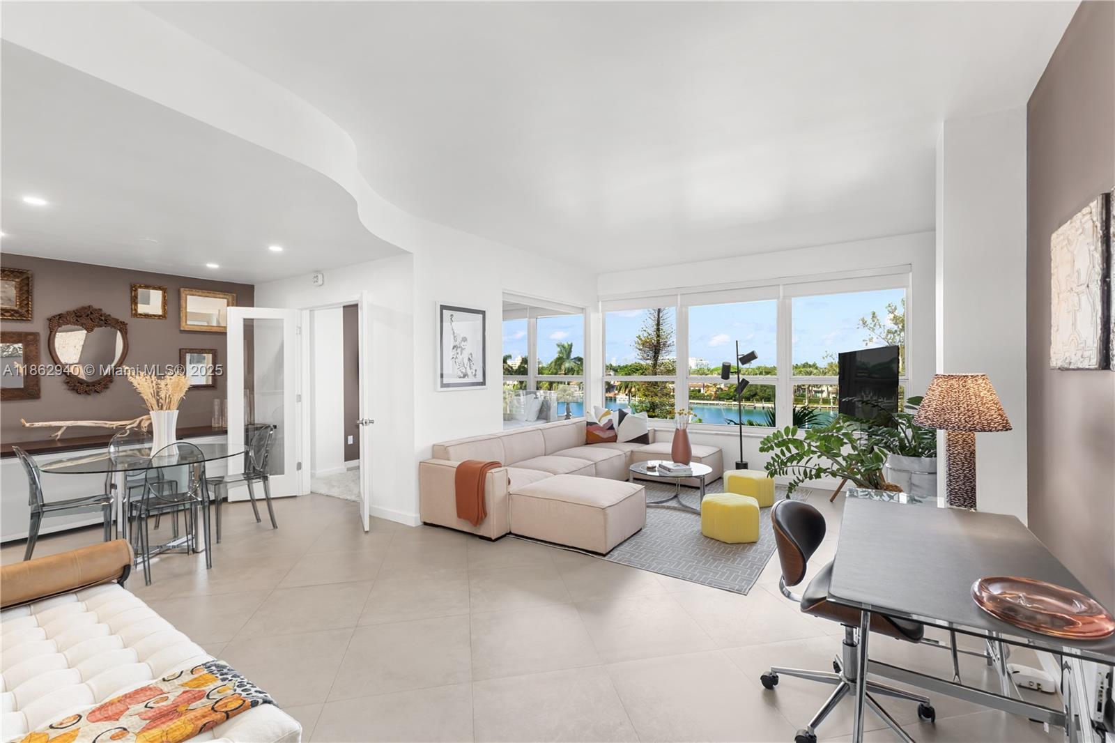 High-season rental at The Executive, a boutique MiMo oceanfront building on Miami Beach’s Millionaire’s Row, available October 1 through April 30 with a 6-month minimum. This renovated 1BD/1BA offers 770 SF with panoramic intracoastal, marina, and sunset views, granite kitchen and bath, 24x24 tile floors, two walk-in closets, and in-unit washer/dryer. Furnished with stylish designer touches throughout. Building amenities include beachfront heated pool, fitness room, and 24-hour lobby staff. Rent includes all utilities (A/C, electricity, cable, internet) plus one parking space. Prime location with direct access to the Beach Boardwalk, close to Fontainebleau, Eden Roc, Faena, SoHo Beach House, dining, and shopping.