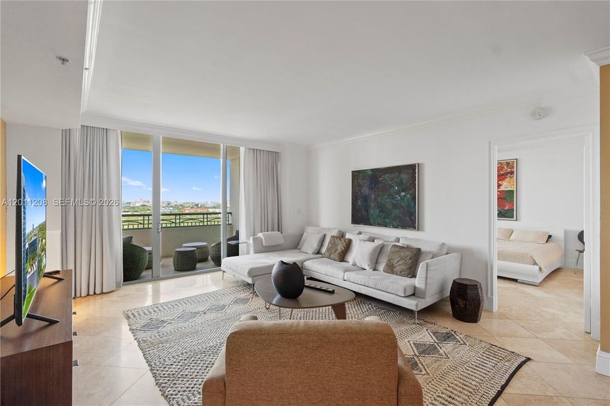 Come experience elevated luxury living at The Tower Residences, Ritz-Carlton Coconut Grove. This beautiful home is thoughtfully designed and move-in ready, offering the perfect setting to create lasting memories. Take in breathtaking sunset views over Coral Gables and Coconut Grove from the comfort of your residence, now enhanced with a convenient pantry closet for added storage and functionality. Residents enjoy an exceptional array of services, including room service, valet parking for both you and your guests, a private lobby area, and an elegant resident lounge offering coffee, tea, daily refreshing beverages & fruit, and daily newspapers. A truly prestigious lifestyle awaits you in this remarkable home.