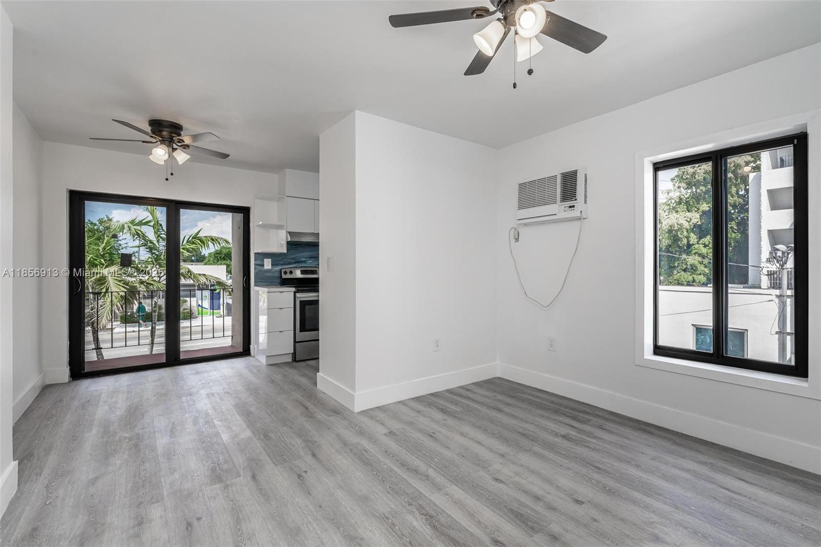 Little Havana NEW Remodeled 2bed/1bath on the second floor with Balcony, Laminate Wood Floors throughout, Hurricane Impact Windows, Laundry facilities available on-site, 1-assigned parking, Freshly Painted, PETS OK, Located Near the Loan Depot Park/ Marlins Stadium, MOVE-IN READY