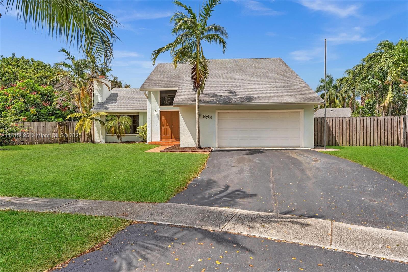 PRIME LOCATION! This beautiful 3-bedroom, 2.5-bath pool home is located in the highly desirable Timberlake community in Cooper City. Situated on a quiet street with no traffic—perfect for families! Features include an upgraded kitchen with granite countertops, brand new flooring, fresh paint, a cozy fireplace, spacious yard, 2-car garage, and a large shed for storage. Enjoy a backyard paradise with a pool enhanced by river rock accents. The extra-large primary bedroom is upstairs. Located in an A+ school district.