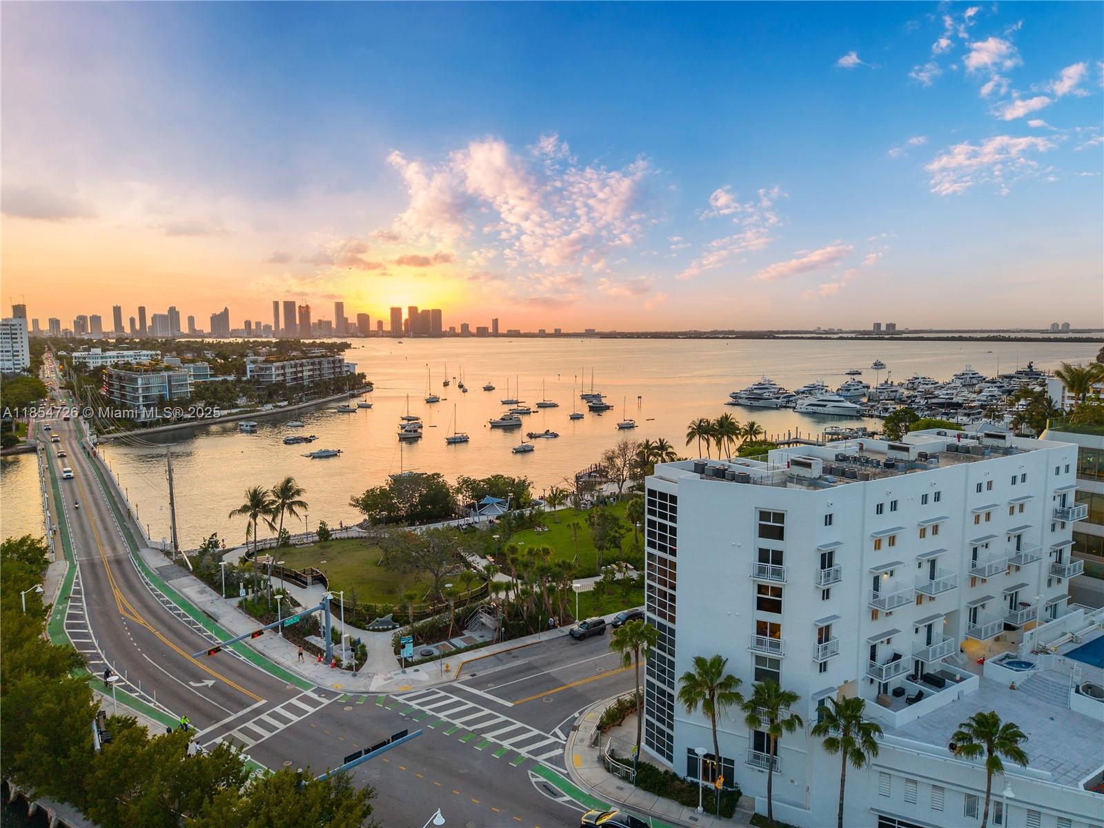 Located in the Coveted Sunset Harbour Neighborhood of Miami Beach, this Rarely available Corner Loft spans 2 stories and offers 2 Bedrooms, 2 Bathrooms, and 1,480 SF of Refined Living Space. The Only Waterfront Loft in South Beach, this Premier “01” Line Residence features Dramatic Double-height Floor-to-ceiling Windows showcasing Breathtaking Bayfront and Park Views. Live in one of South Beach’s Most Desirable Enclaves, just steps from upscale dining, chic boutiques, top-tier fitness studios, the Yacht Club, and the newly enhanced Park and Dog run. A true Waterfront Sanctuary in the Heart of it all.