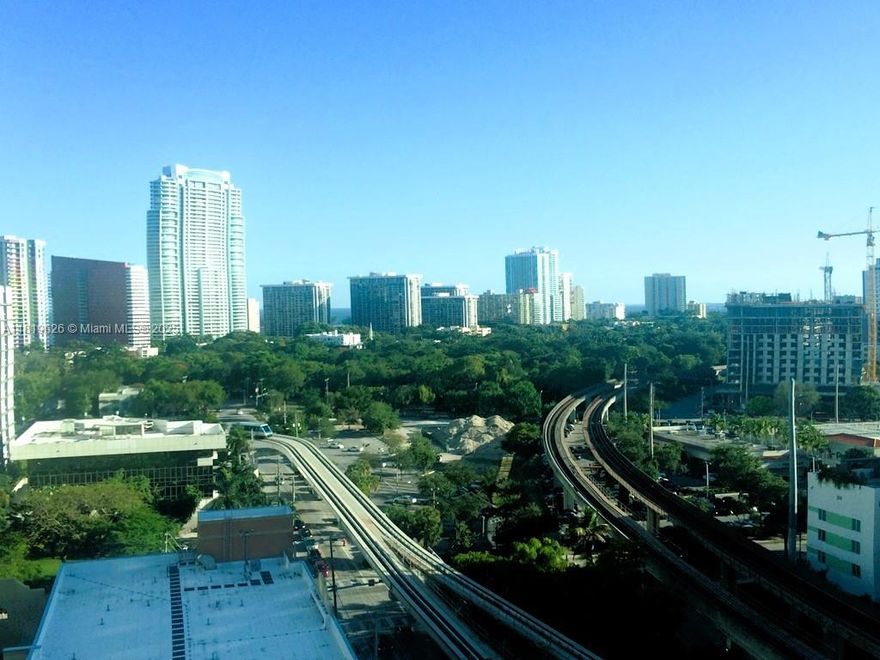 This unit offers an amazing city view and is bright and spacious. It features a large balcony, contemporary European cabinetry, stainless steel appliances, and a granite countertop. With high ceilings, this luxurious building comes with top amenities, including two pools, a spa, a gym, and much more. It is conveniently located just steps away from Restaurant Ant and is centrally situated near the metro rail, Mary Brickell Village, and various shops. Please note that the unit is unfurnished and includes one parking space.