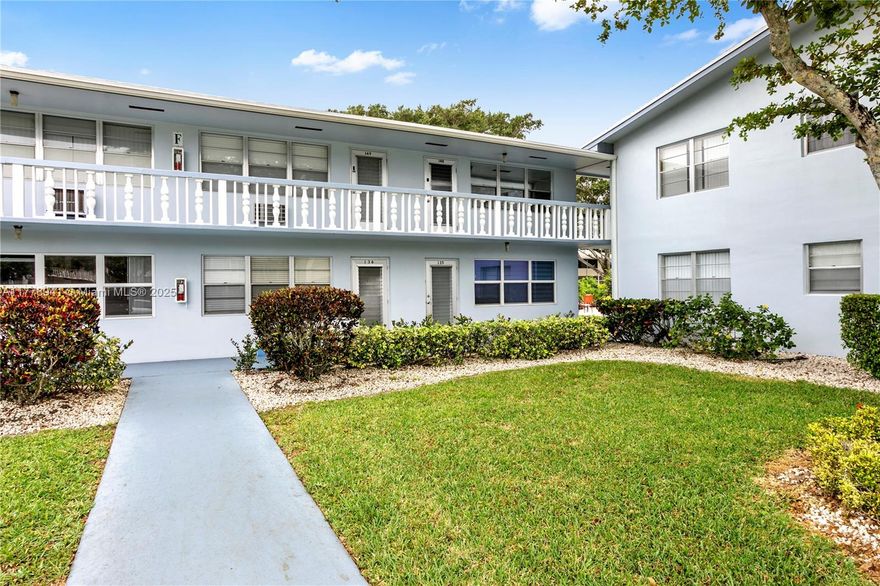 Move right into this bright and airy 1-bedroom, 1.5-bathroom corner unit in the desirable 55+ community of Century Village. This turnkey, fully furnished condo features an updated kitchen and bathrooms, impact windows, and central A/C for year-round comfort. Enjoy an open and inviting layout, perfect for relaxed living. Century Village offers resort-style amenities, including pools, fitness center, clubhouse, and transportation. Don’t miss this opportunity for effortless, move-in-ready living! Financing options available.