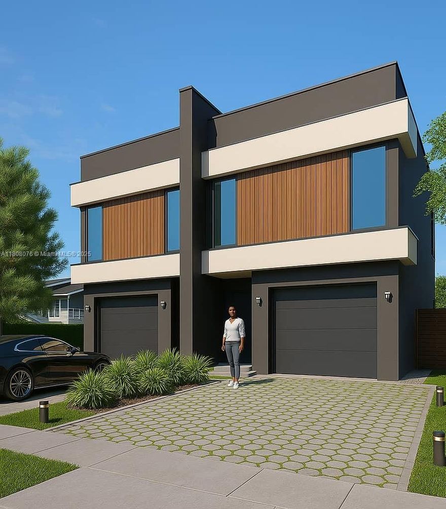 Empty Lot ready to build with partially approved plans for 2 townhomes.