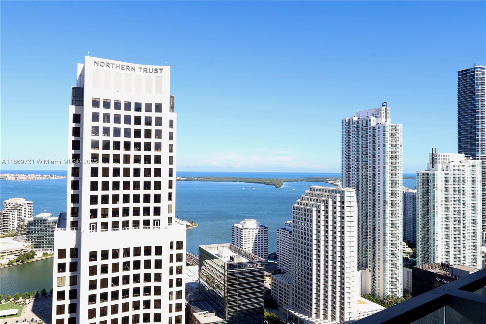 Experience luxury living in this 2-bedroom + den, 2.5-bath residence at Reach, Brickell City Centre. Enjoy stunning Bay views from floor-to-ceiling windows and a spacious terrace. The home features marble floors, Italian Italkraft cabinetry, quartz countertops, Bosch appliances, and a wine cooler. Bedrooms offer blackout shades for comfort, while the open layout is filled with natural light and blinds. Resort-style amenities include a half-acre deck with tropical gardens, BBQs, heated lap & social pools, hot tubs, children’s play area, fitness center, spa, library, business lounge, 24-hour concierge, and valet. With direct access to Brickell City Centre’s dining, shopping, and entertainment, this residence blends elegance with unmatched convenience.