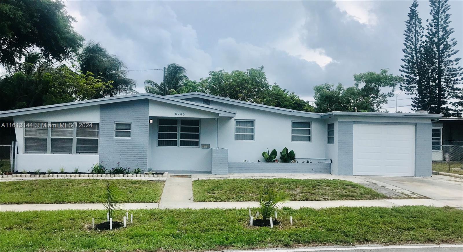 Beautiful 3 bedrooms, 2 bathrooms house for rent in North Miami Beach. House consist of stainless steel appliances, including dish washer and trash disposal. Granite countertop, and cabinets in pantry area. Electric hot water heater, washer and dryer. Updated bathrooms with shower and tub. Throughout the entire house you will find nicely polished terrazzo flooring. All doors are hurricane impact. Unique house with oversized car garage. Total square feet 1858 including the garage. This house provides incredible panoramic views of the canal with secured walking trail, and biking. House is within close proximity to Skylake Mall, Greynold’s Park and golf course, Aventura Mall and I-95.
