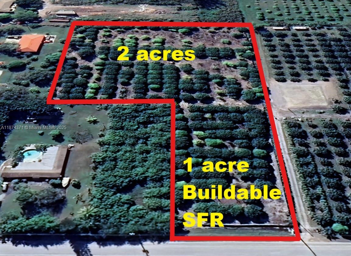 Discover the perfect spot to build your dream home or invest for the future in this over 3 acre spacious lot located on Homestead, FL. Nestled in a peaceful, rural setting with paved road access, this property offers the freedom of no HOA or deed restrictions. Zoned for residential use, it's ideal for a custom site-built or manufactured home with plenty of room for a small farm, workshop, or recreational vehicles. Conveniently located near the Florida keys, malls, and major highways for easy commuting while still enjoying country living. Drive by, call and make this possibility a reality today!