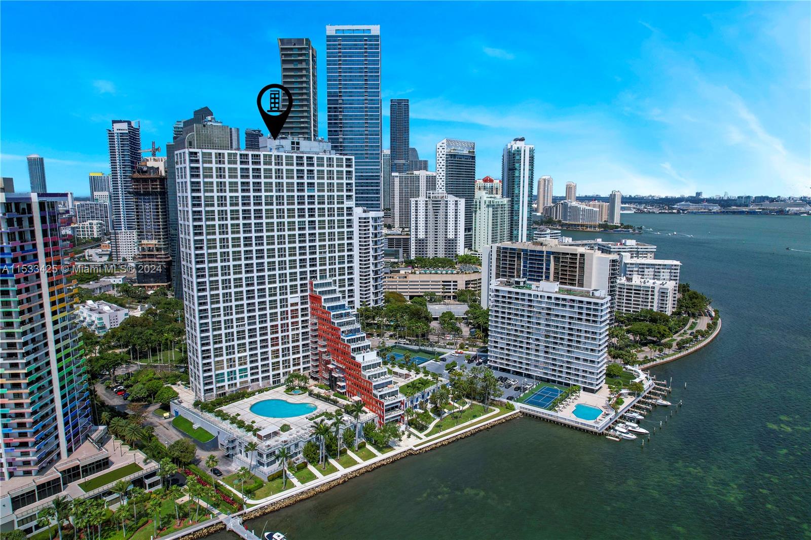 Property for Sale at 1541 Brickell Ave A2102, Miami, Broward County, Florida - Bedrooms: 2 
Bathrooms: 2  - $1,010,000