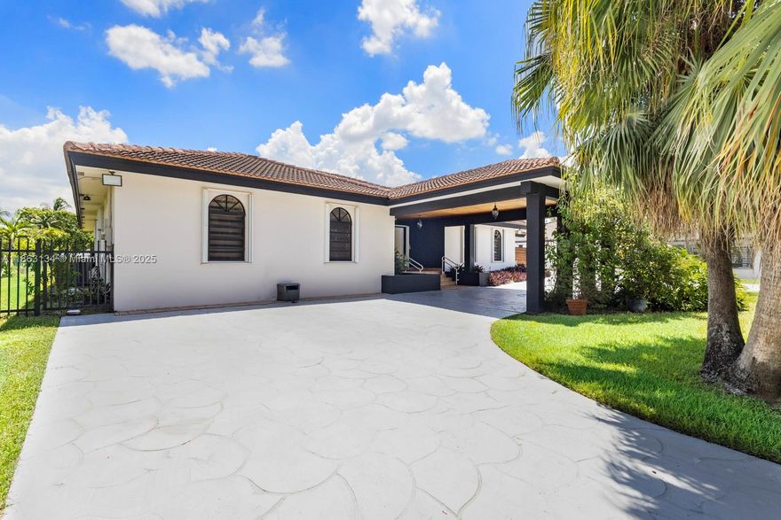 This 4-bedroom, 3-bath single-family home in the Sweetwater–Tamiami area offers the perfect blend of size, comfort, and convenience. Sitting on a large lot with a 2-car garage, the property provides ample room both inside and out. The interior showcases classic architectural details, an open-concept layout, and a skylight that brightens the main living space with natural light. A generous kitchen and covered patio make hosting gatherings effortless, while the sprawling grass backyard opens the door to endless possibilities. With a large driveway and quick access to 8th Street, the Dolphin Expressway, and the Florida Turnpike, you’re just minutes from FIU, Miami International Airport, and everyday essentials.