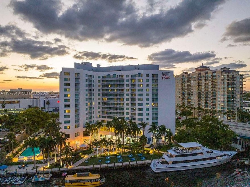 AMAZING WATERFRONT OPPORTUNITY UNDER $150,000! ASK FOR THE UNIT & HOTEL WALKTHROUGH VIDEO! Rare opportunity to own a waterfront condo in a premium Fort Lauderdale location—just 3 blocks from the beach and only half a block from Galleria Mall, fine dining, shopping, and some of the area’s best attractions. This property is located in a building with no violations and in great standing with the city, offering extra peace of mind for buyers and investors.
The unit is currently under a hotel management agreement for the next 10 months, generating a gross operating income of approximately $45,000 per year, while still allowing the owner the option to use the unit for unlimited personal stays. The HOA includes electricity, Wi-Fi, cable, use of amenities, and valet parking for the unit owner and family.
Showings may be limited due to hotel bookings, so please contact the listing agent for availability and to request the walkthrough video. A truly affordable must-have in one of Fort Lauderdale’s most desirable beachside areas!