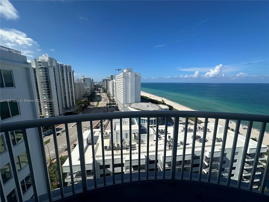 Experience luxury living on Collins Avenue, nestled in the iconic Millionaire's Row. This stunning 15th-floor residence features a spacious 1Bed W 1.5Bath. Breathtaking ocean and city views, visible from both the living room and private balcony. The unit boasts brand-new hurricane impact windows and sliding doors, ensuring safety and peace of mind. Inside, walk-in closet and additional storage space. Premium amenities, including a heated pool, jacuzzi, state-of-the-art gym, basketball and racquetball courts, a mini-mart, dry cleaning services, a beauty salon, and an on-site restaurant—all just steps from the pristine sandy beach. Both assigned and valet parking are available, and the property has completed its 40-year certification and 50-year certification already underway. Add $364 Asse.