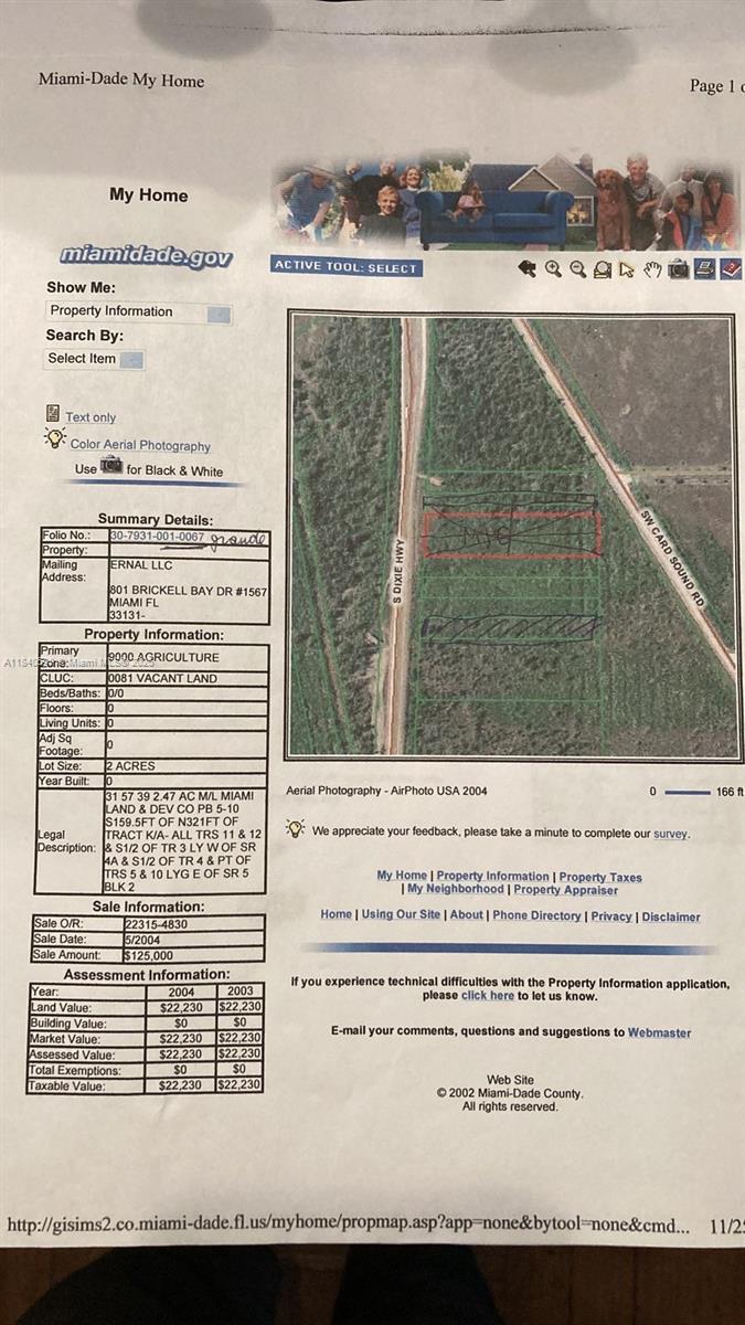 MIAMI LAND & DEVELOPMENT - Land