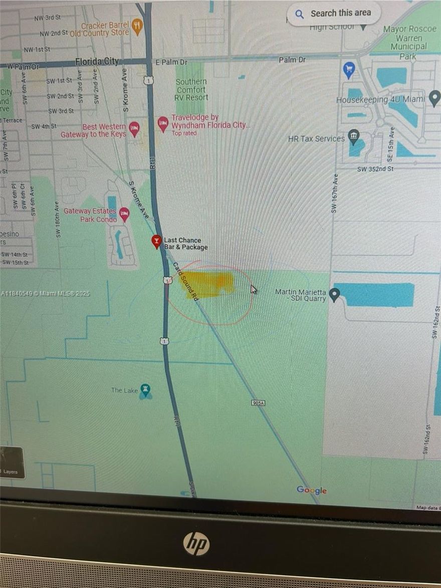 Agricultural land on US1 /owner financing available