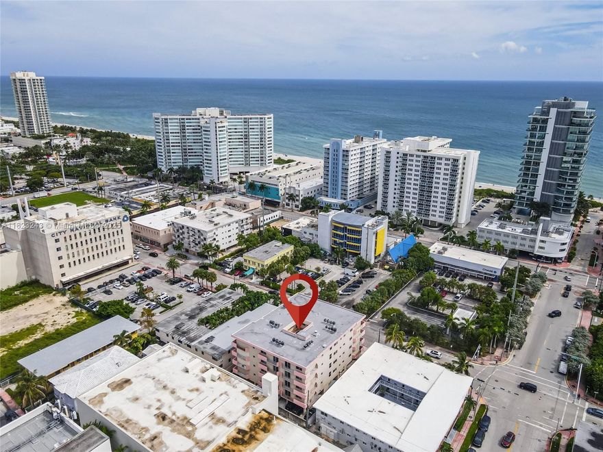 It is my pleasure to welcome you to this beautifully remodeled apartment located in the heart of Miami Beach. This stunning two-bedroom, two-bathroom apartment has undergone a remarkable transformation. Brand new floors, remodeled kitchen, appliances and electric. LED lights in living areas, impact windows and doors. Each bedroom has a private in-suite bathroom. The location of this apartment is truly unbeatable. Within close distance to Publix, Chase Bank and across the street from IHOP, world-class dining, and beautiful beach that you can see from balcony. Whether you want to take a leisurely stroll along the shore or immerse yourself in the vibrant nightlife, you're just steps away from it all.