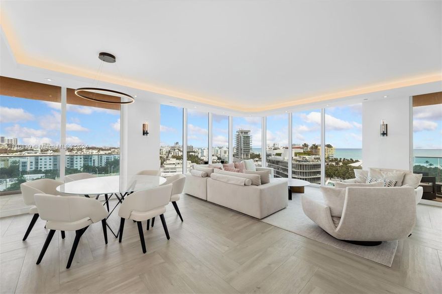 Welcome to Portofino, an exceptional residence located in the most prestigious enclave of Miami Beach’s South of Fifth neighborhood. A 3-bedroom masterpiece offering luxurious living at its finest. This fully remodeled corner unit, was designed and furnished by Bea Interiors. Featuring two private terraces, the residence boasts stunning panoramic views of the Atlantic Ocean, Intracoastal, and City. The amenities are second to none, including a state-of-the-art fitness center, luxurious spa, tennis courts, and an upgraded lobby, ensuring residents happiness. Whether you want to enjoy walks to sandy white beaches, Miami Beach Marina, South Pointe, famous surrounding restaurants or indulge in the building’s top-tier amenities. This residence defines both elegance and convenience.