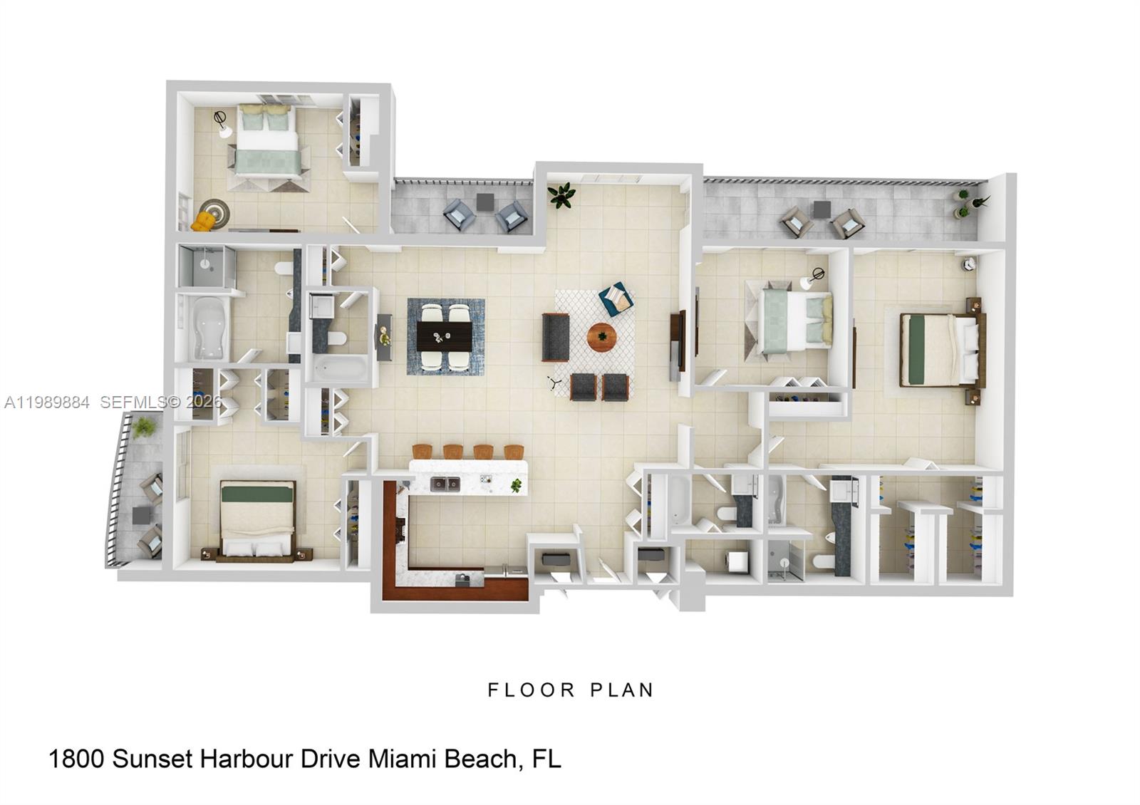 1800 Sunset Harbour Dr 1102/4