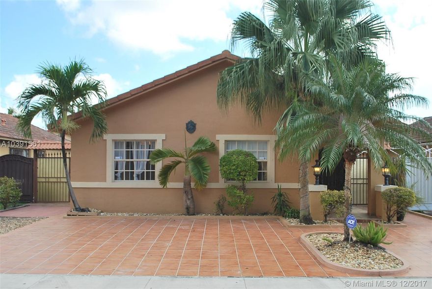 Have you hear the term transfer of feeling?, you expecting to have love and peace on your home?, is that what you feeling when you walk inside this house, even empty; every single detail have been take care. remodeled kitchen and baths, tile floor, large master bedroom with a walk-in closet, master bath have a roman tub and bidet toilet, security bars in all windows and doors. This property feature a side alley with room for a boat. Location is great deal because you can walk to supermarkets, pharmacies, bakeries,ect, plus in this location you have an easy access to major expressway like Palmetto expressway, Turnpike and I 75. For investors the house is located in high demanded area for rental with the average rent from $2,000 to $2,200 ...come to see and presenting your offer today.